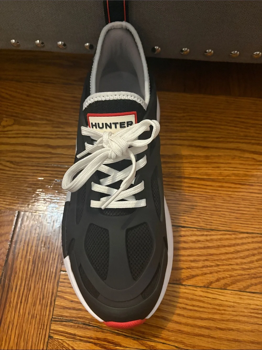 Hunter Black and White Women’s Sneakers